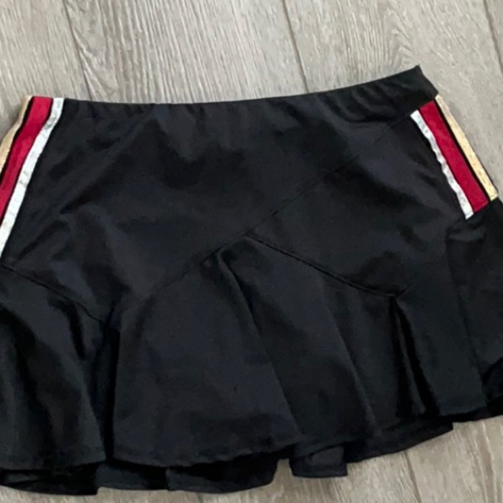 Lucky in love royale stripe flounce women’s tennis skort